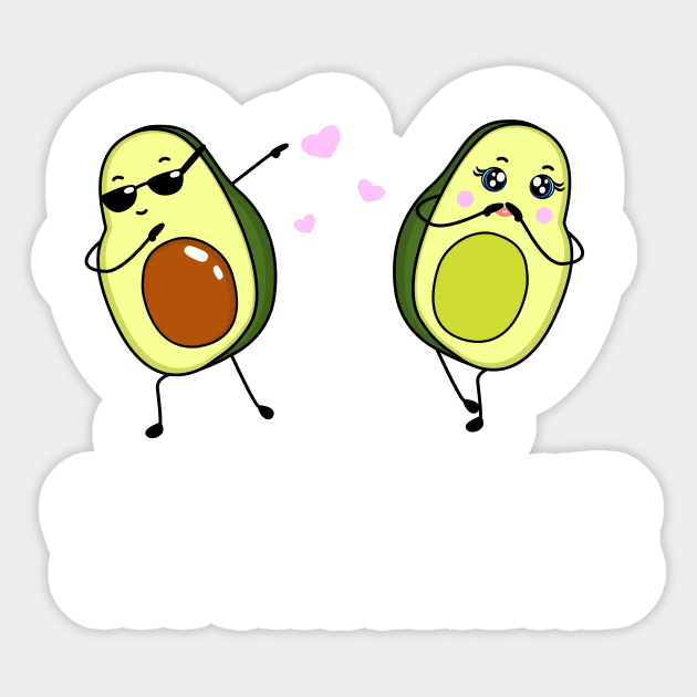 Avocado - You complete me Sticker by SweetAnimals